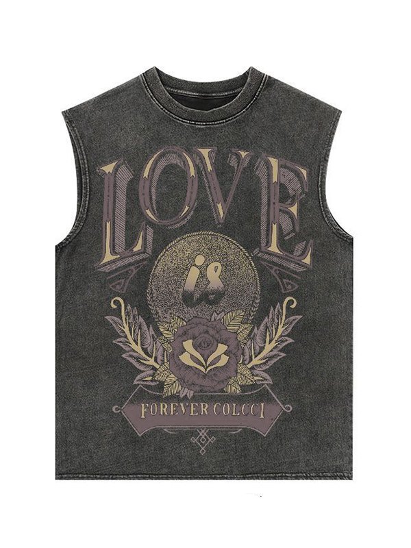 Men's Distressed Cotton Printed Vest-1
