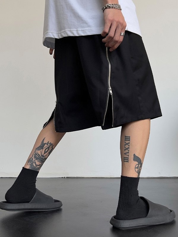 Men's Zip Back Track Shorts-3