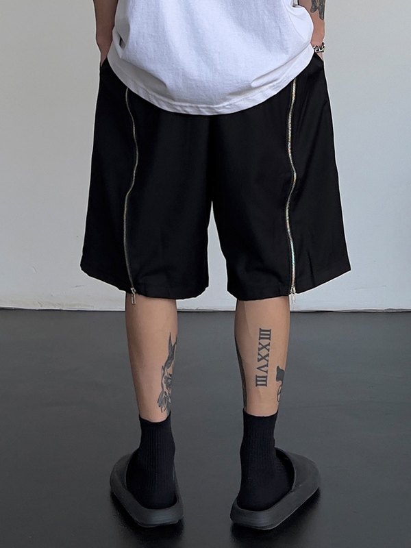 Men's Zip Back Track Shorts-2