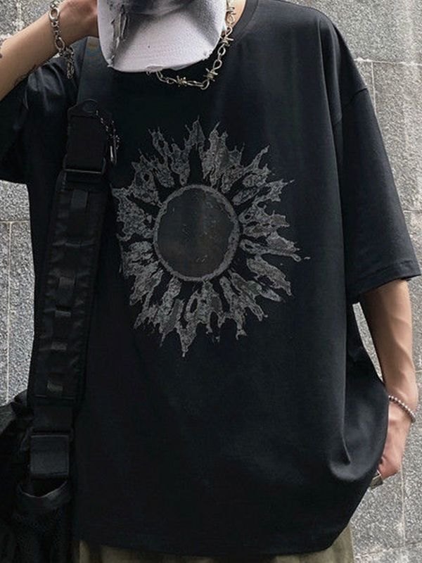 Men's Darkness Sun Graphic Tee-1