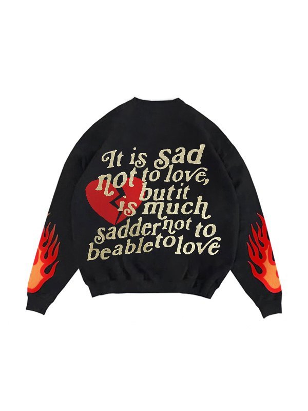 Men's Flame Skull Jacquard Knit Sweater-1