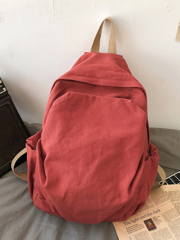 Vintage Wash College School Backpack-3