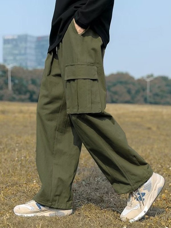 Men's Vintage Skate Leg Cargo Pants-4
