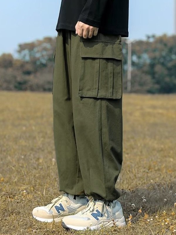 Men's Vintage Skate Leg Cargo Pants-2