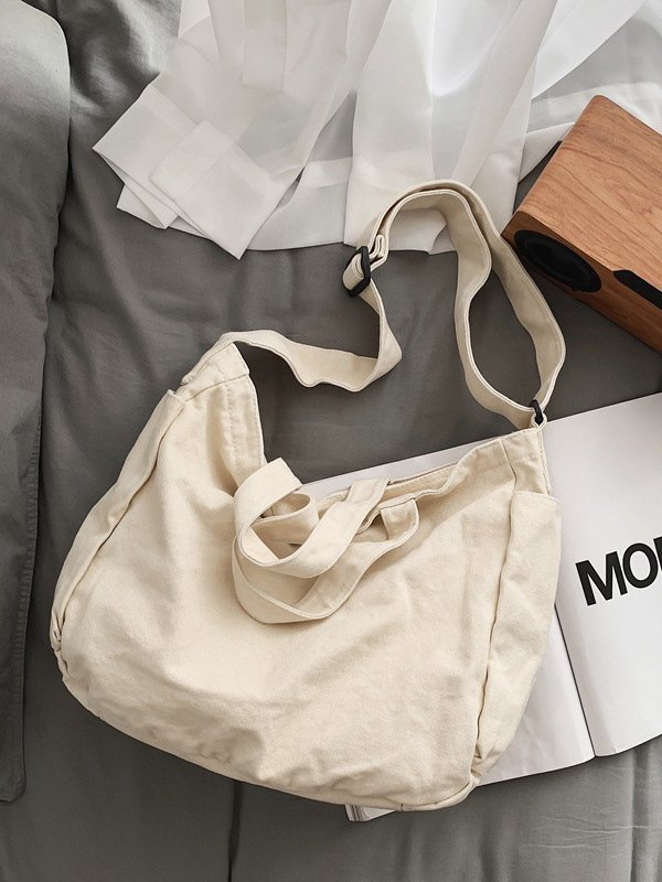 Vintage Wash Large Canvas Tote Bag-3