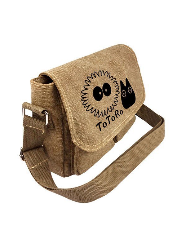 Vintage Cartoon Canvas Messenger Bag-1