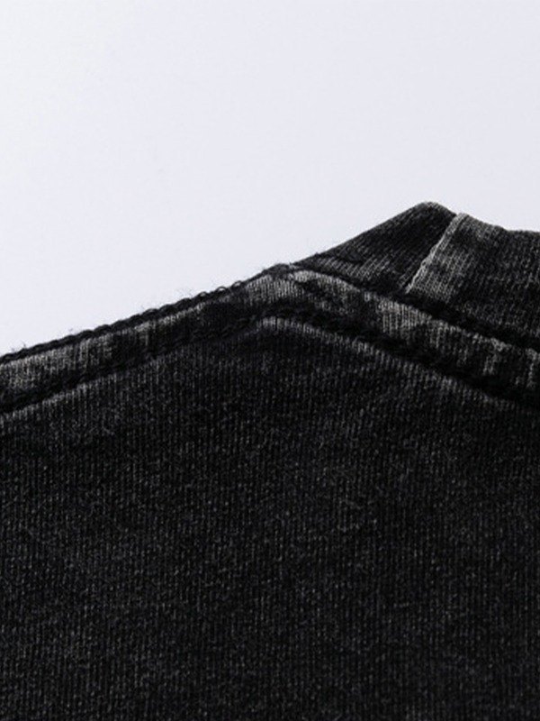 Men's Washed Skull Graphic Tee-6