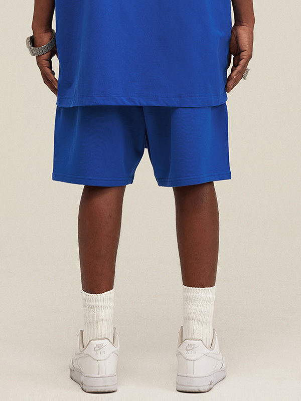 Men's Plain Casual Loose Sports Shorts-2
